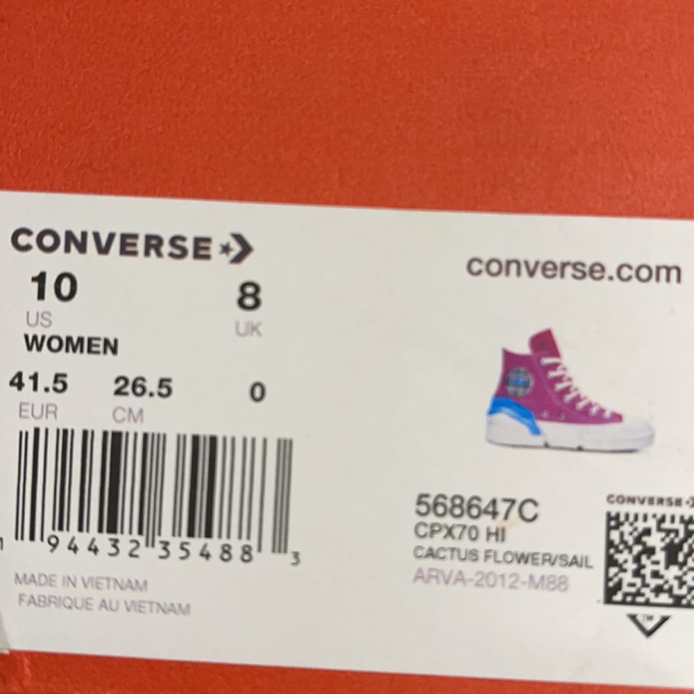 CONVERSE CPX70 HI CACTUS FLOWER/SAIL BLUE/WHITE W - Picture 14 of 14
